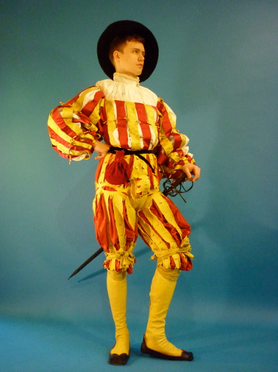 Reconstruction of Matthäus Schwarz's slashed costume